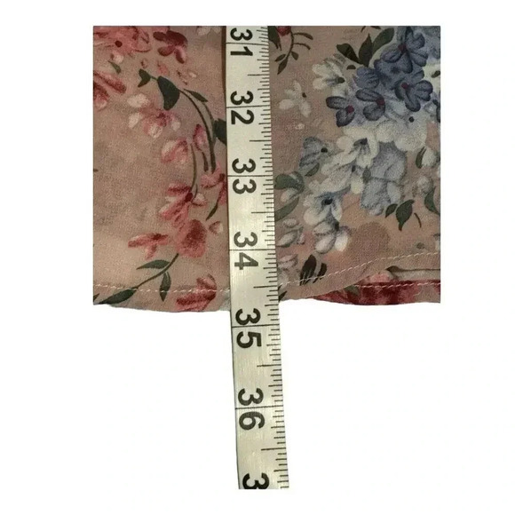 Umgee USA Women's Medium Floral‎ Print Long Sleeve Dress Multicolor A-Line Boho - Picture 6 of 7